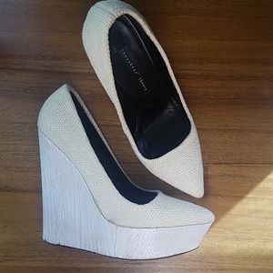 Theysken's Theory Raffia Platform Wedges